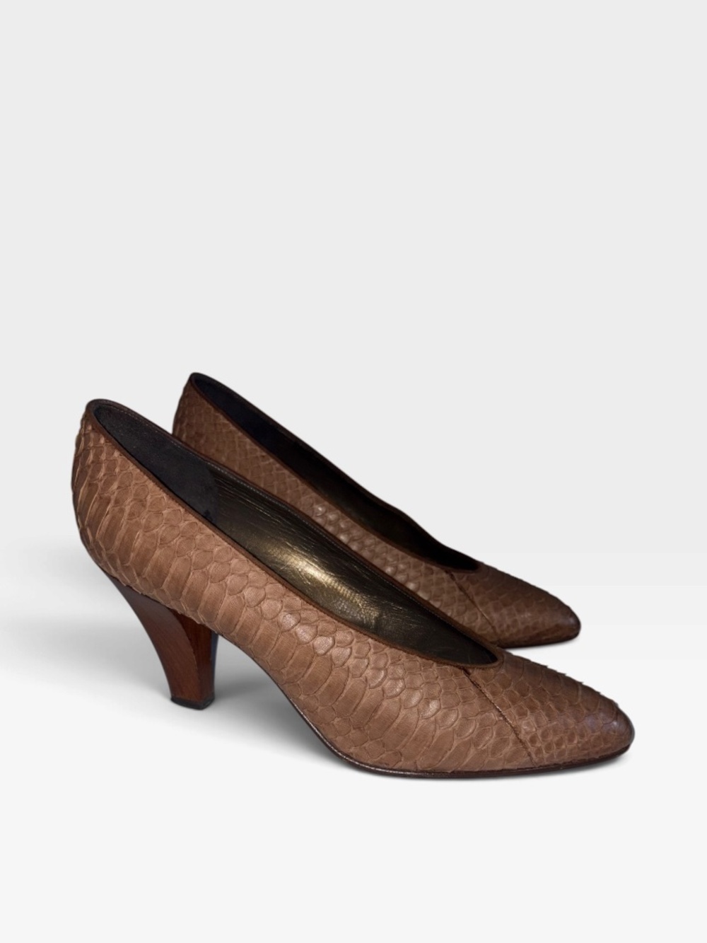 Giorgio Moretto snake skin heels